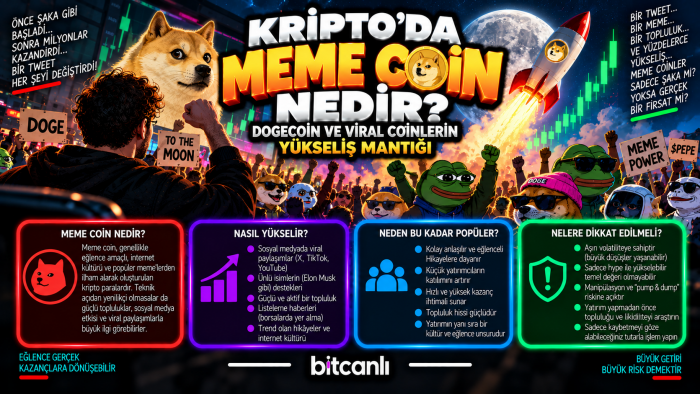 Kripto’da Meme Coin Nedir? Dogecoin ve Viral Coinlerin Yükseliş Mantığı